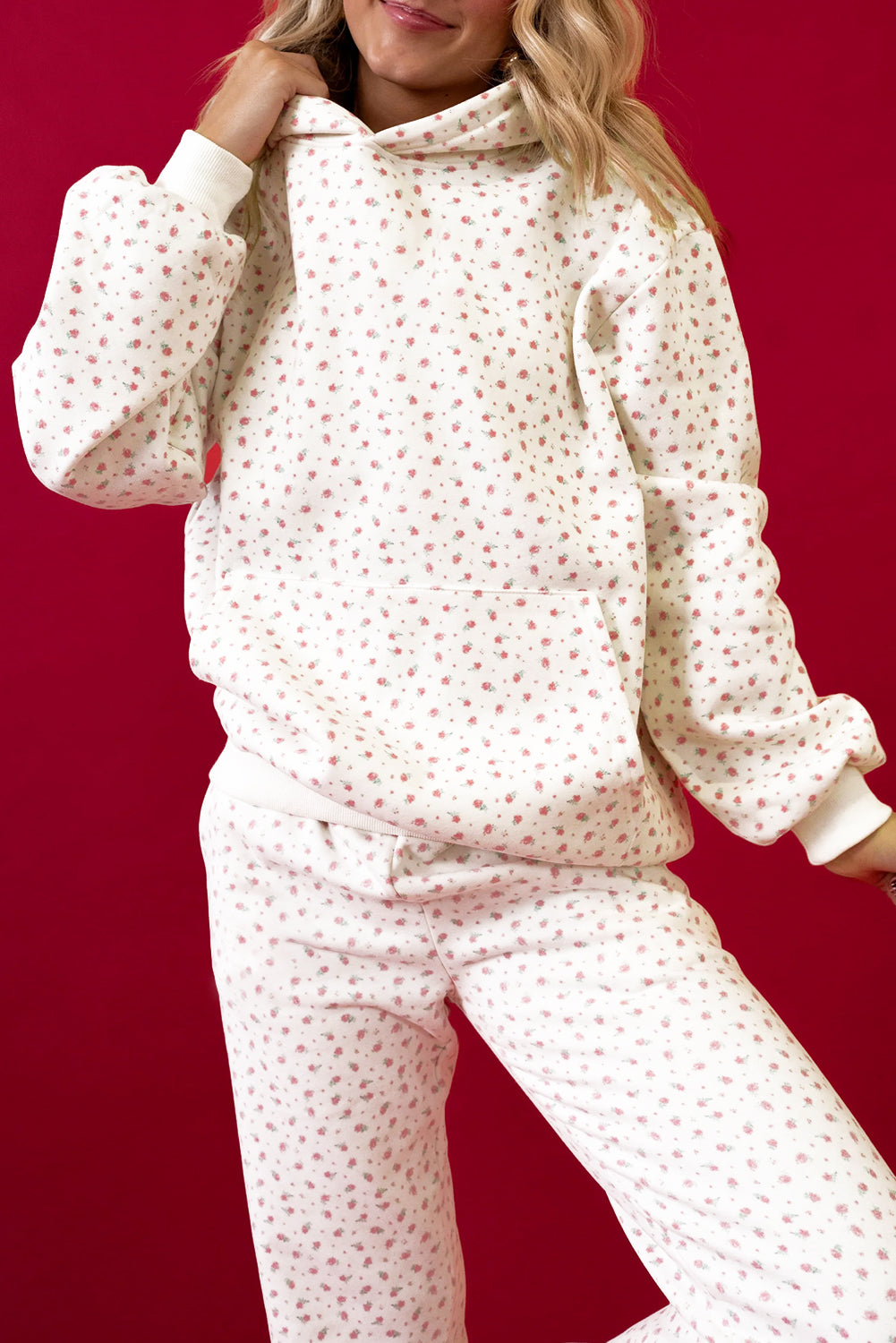 GL™ Pink Floral Print Sweatpants Set