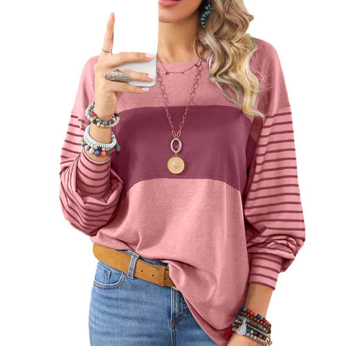 GL™ Women's Long Sleeve Striped Pullover Tops