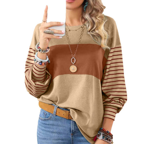 GL™ Women's Long Sleeve Striped Pullover Tops
