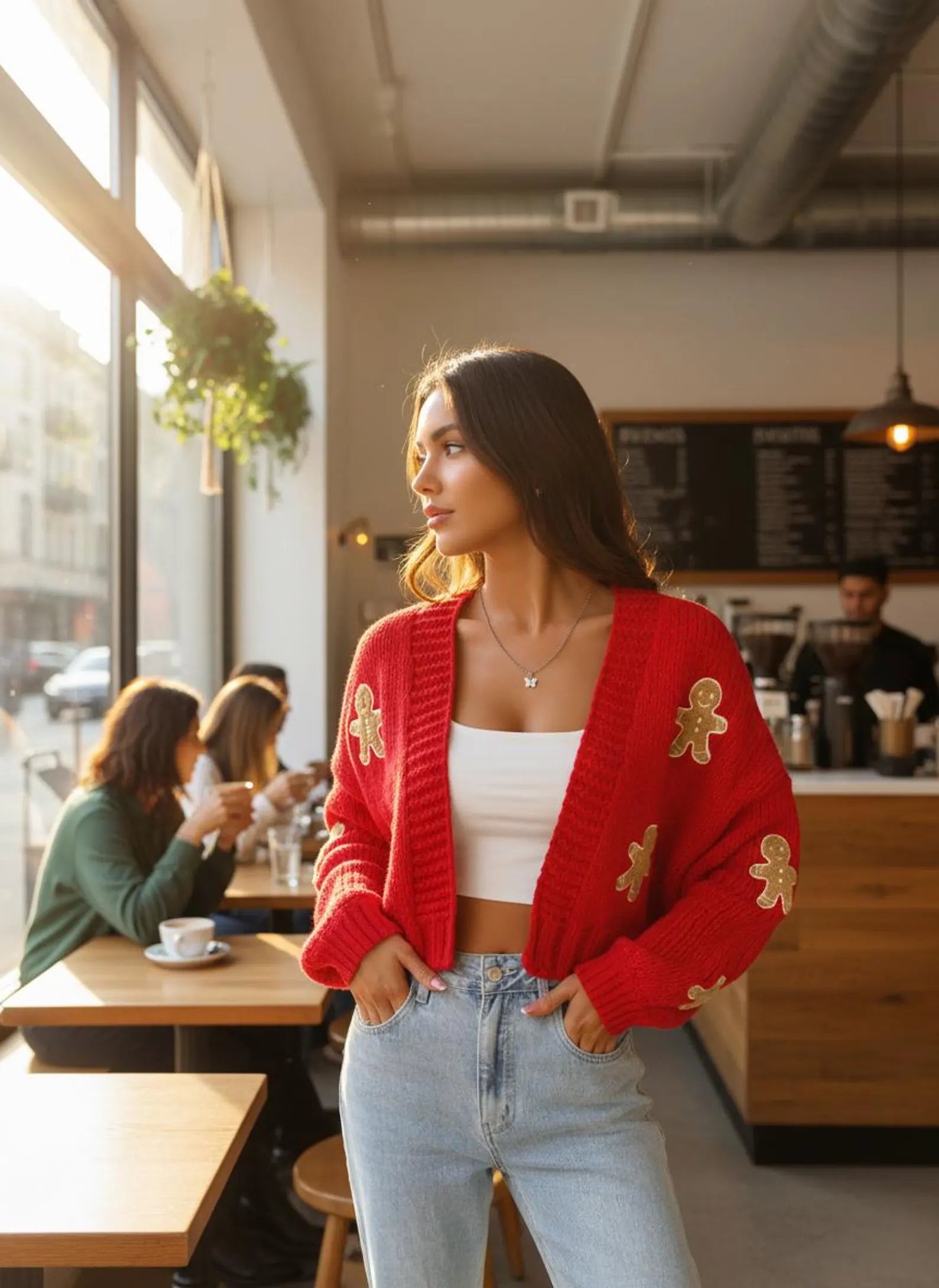GL™ Gingerbread Christmas Cardigan